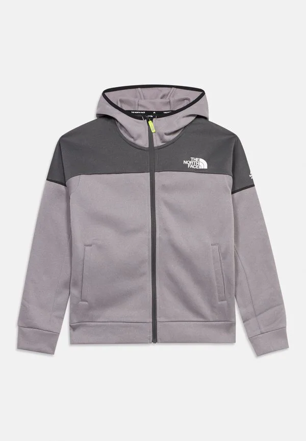 Подростковая спортивная толстовка в горном стиле унисекс на молнии The North Face, Anthracite Grey/Transcendent Grey — фото 3