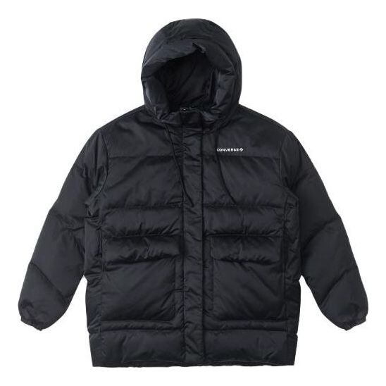 

Куртка fashion mid down jacket 'black' Converse, черный