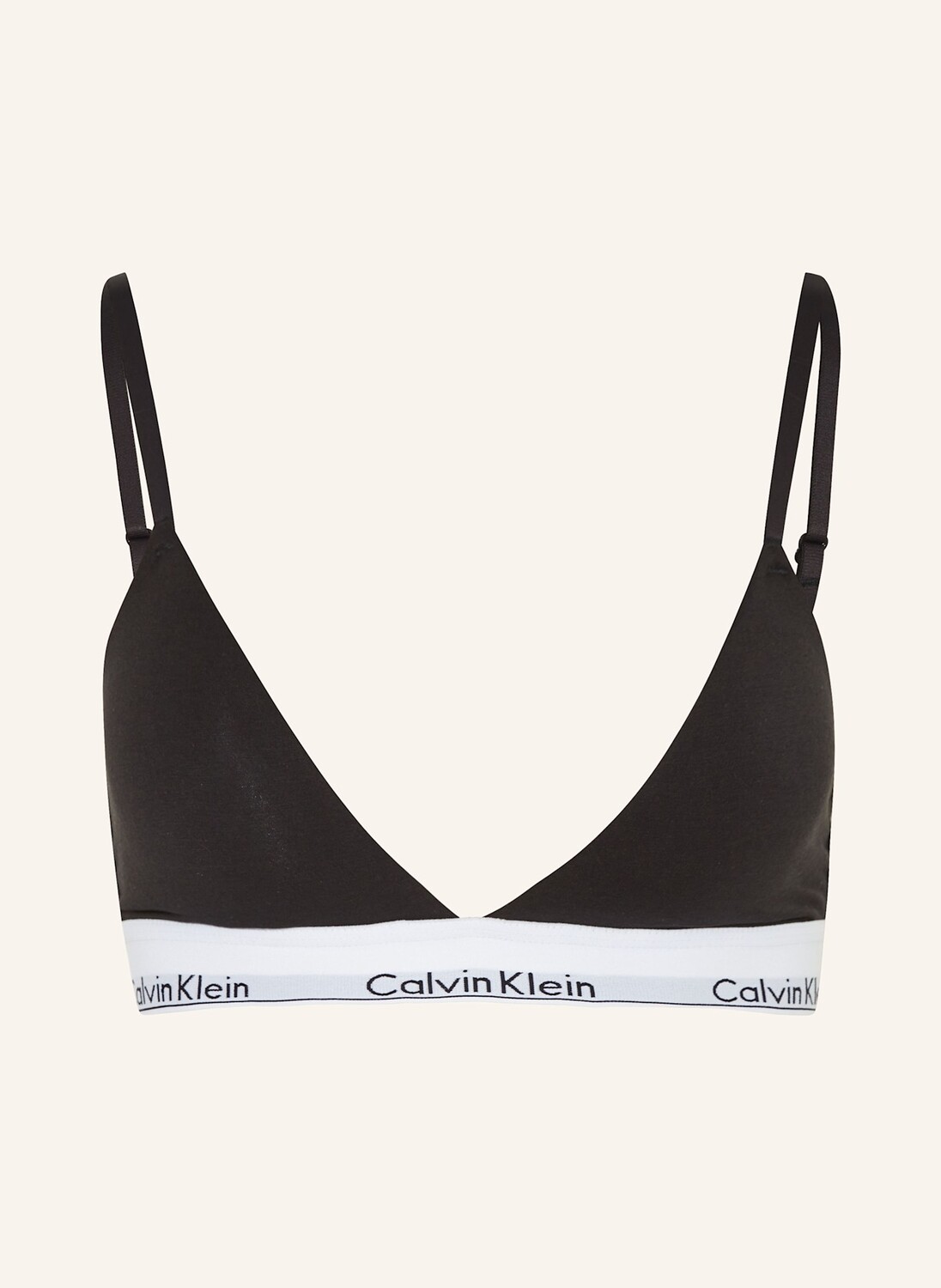 

Бюстгальтер с треугольными чашками modern cotton Calvin Klein, черный/белый