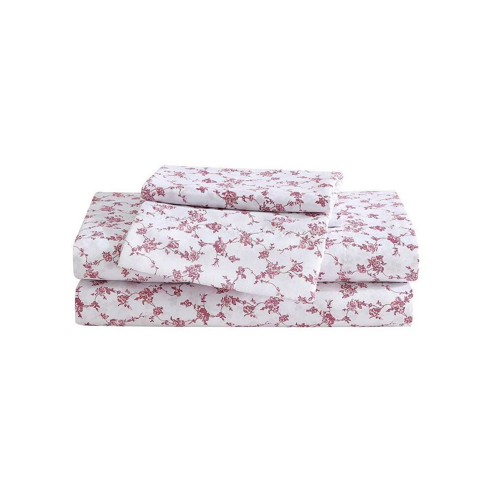 

Комплект простыней с принтом Betsey Johnson, цвет Floral Toile White