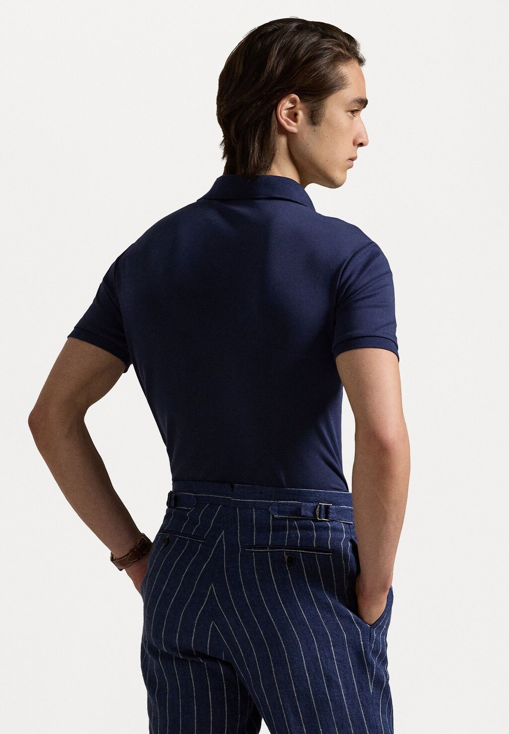 

Рубашка поло CUSTOM SLIM FIT SOFT COTTON POLO SHIRT Ralph Lauren, темно-синий