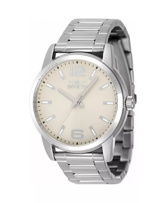 

Мужские часы 48492 Celestial Quartz с 3 стрелками и циферблатом цвета слоновой кости Invicta, серебряный
