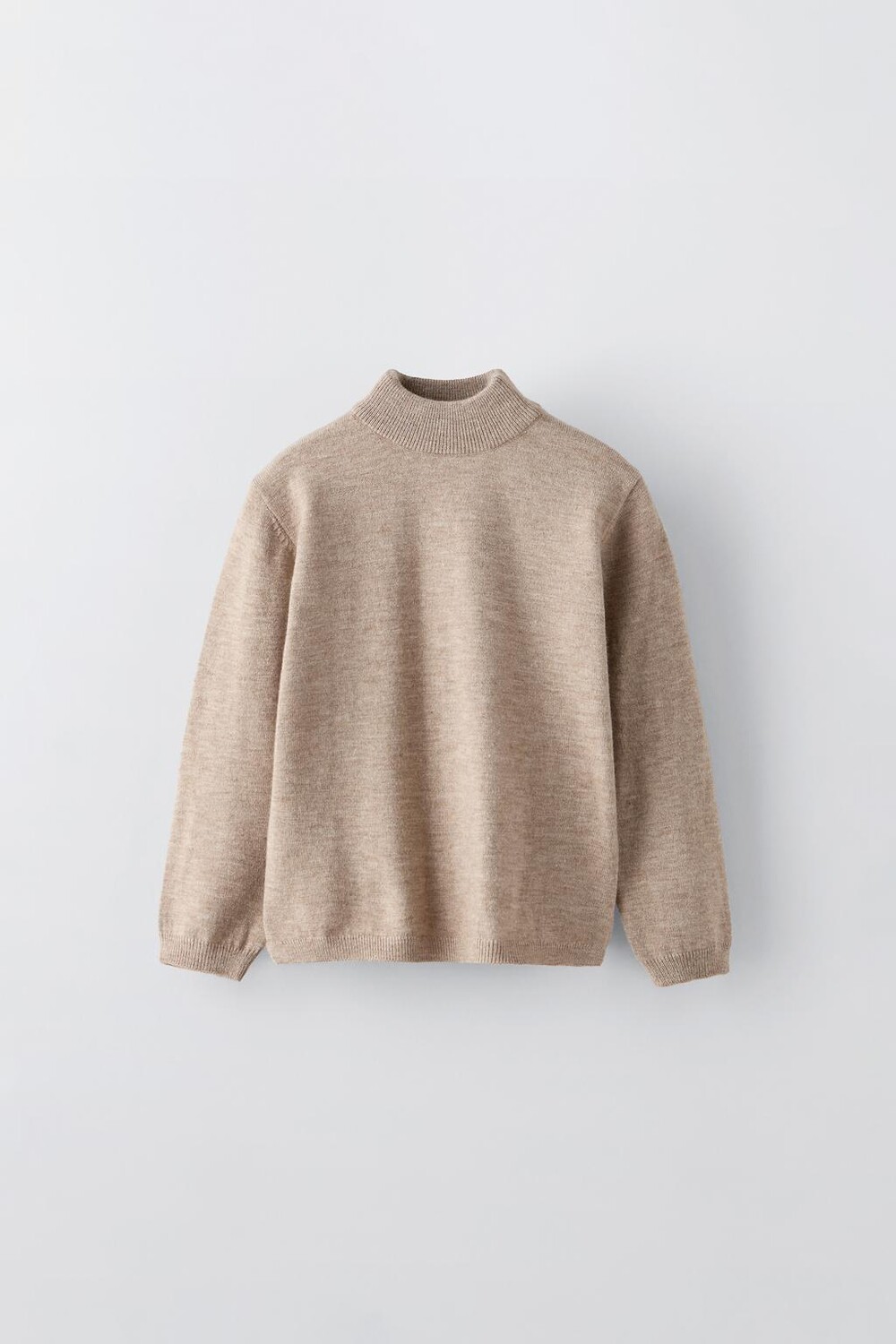

Свитер однотяжной вязки ZARA, песок/мергель