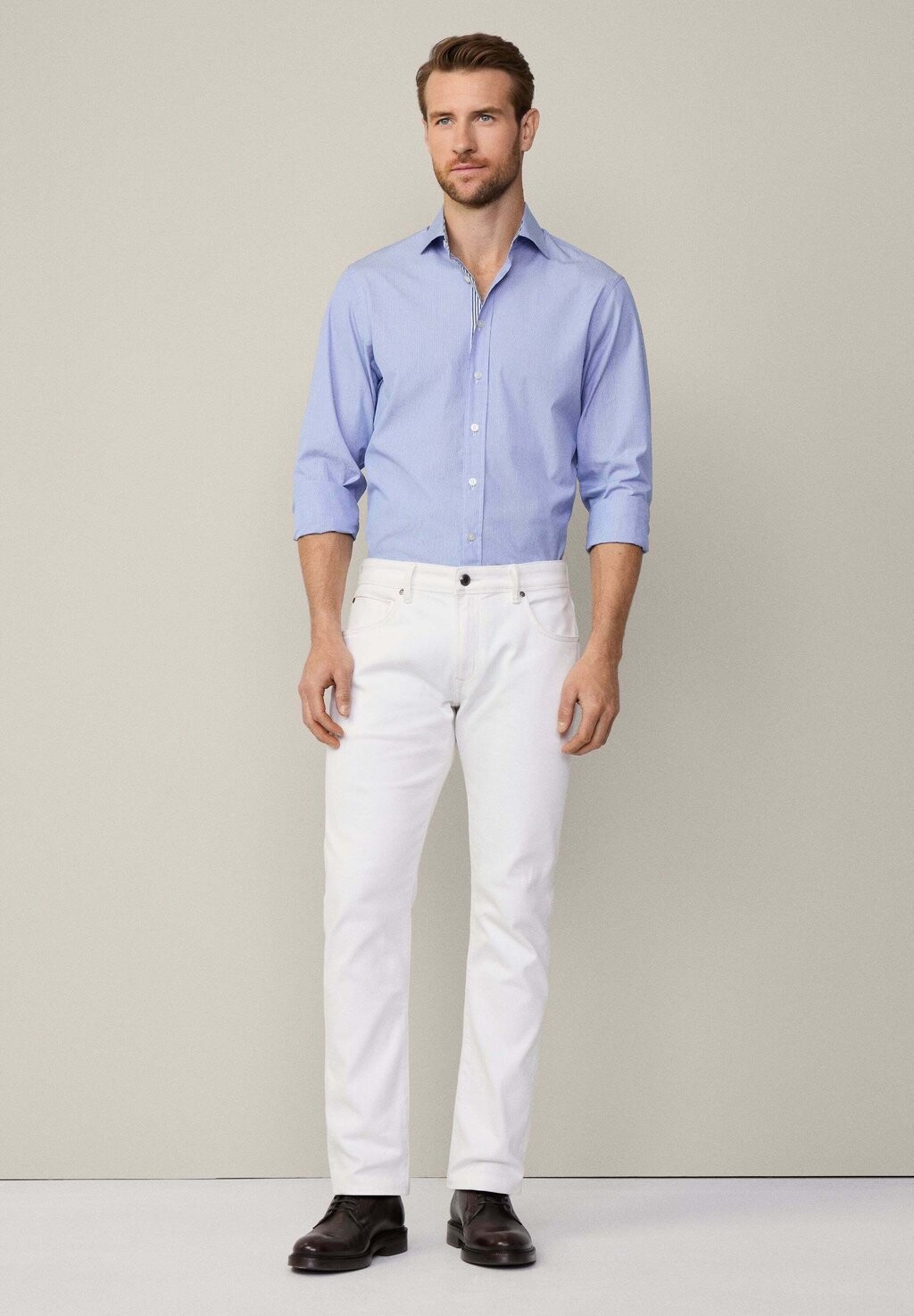 

Рубашка FINE STRIPE MULTI Hackett London, синий