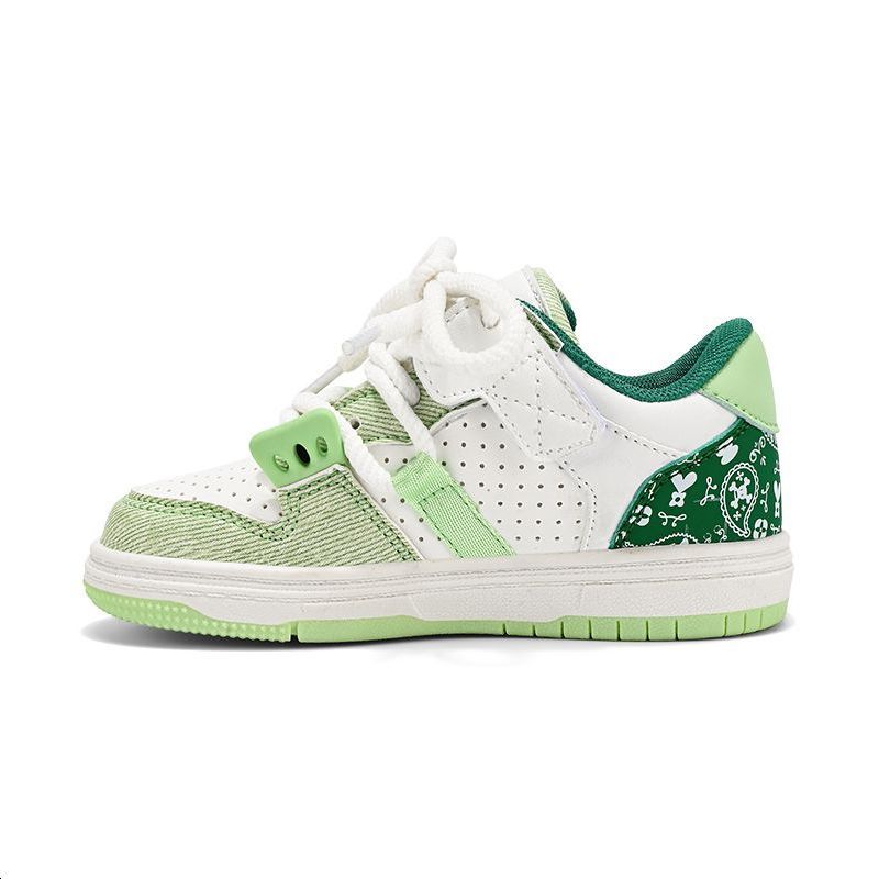 

Противоскользящие, легкие, амортизирующие детские кроссовки для скейтбординга PAUL FRANK, зеленый