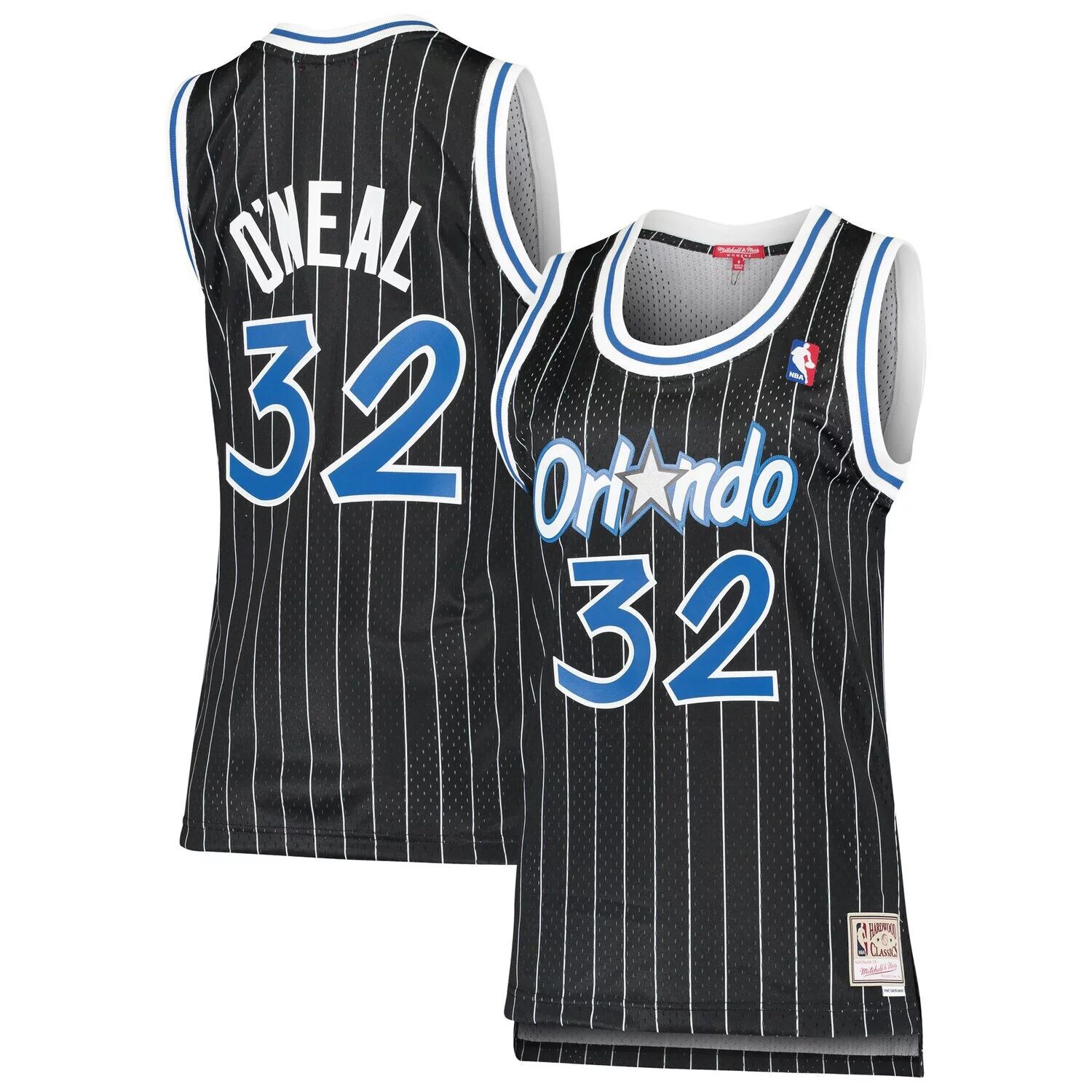 

Женское джерси Mitchell & Ness Shaquille O'Neal Black Orlando Magic 1995-96 Hardwood Classics Swingman