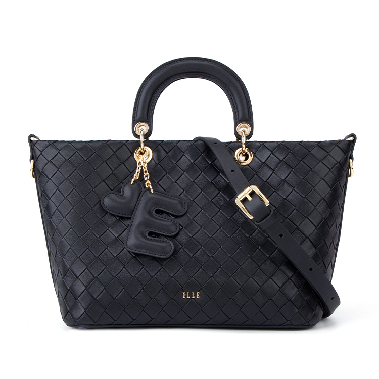 

ELLE Сумка-тоут из искусственной кожи на одно плечо Regular Women's White/Tan/Black