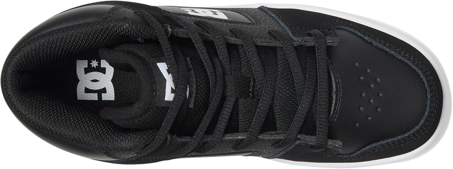 Кроссовки DC Shoes Girls DC Unisex-Child Manual V Hi для скейтборда, белый/черный — фото 2