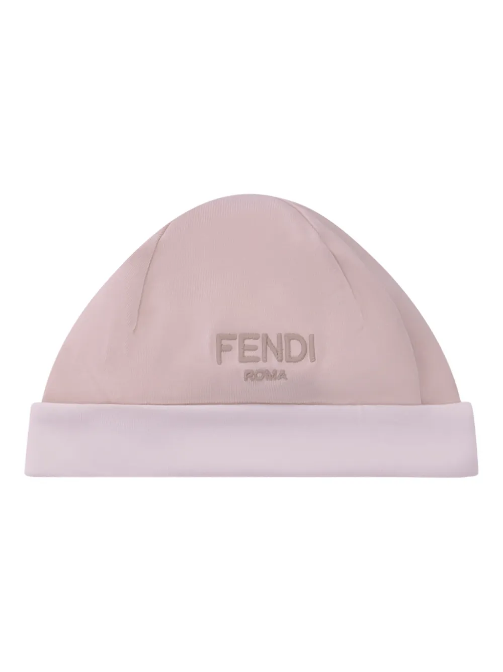 Комплект человечков с вышитым логотипом Fendi Kids, розовый — фото 4
