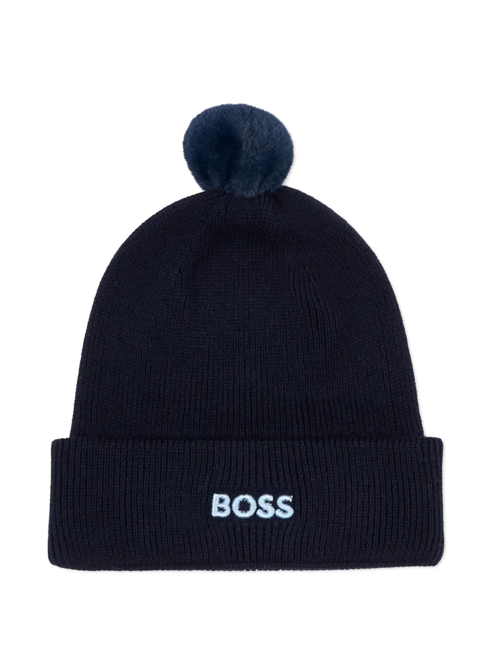 

Шапка с помпоном Boss Kidswear, синий