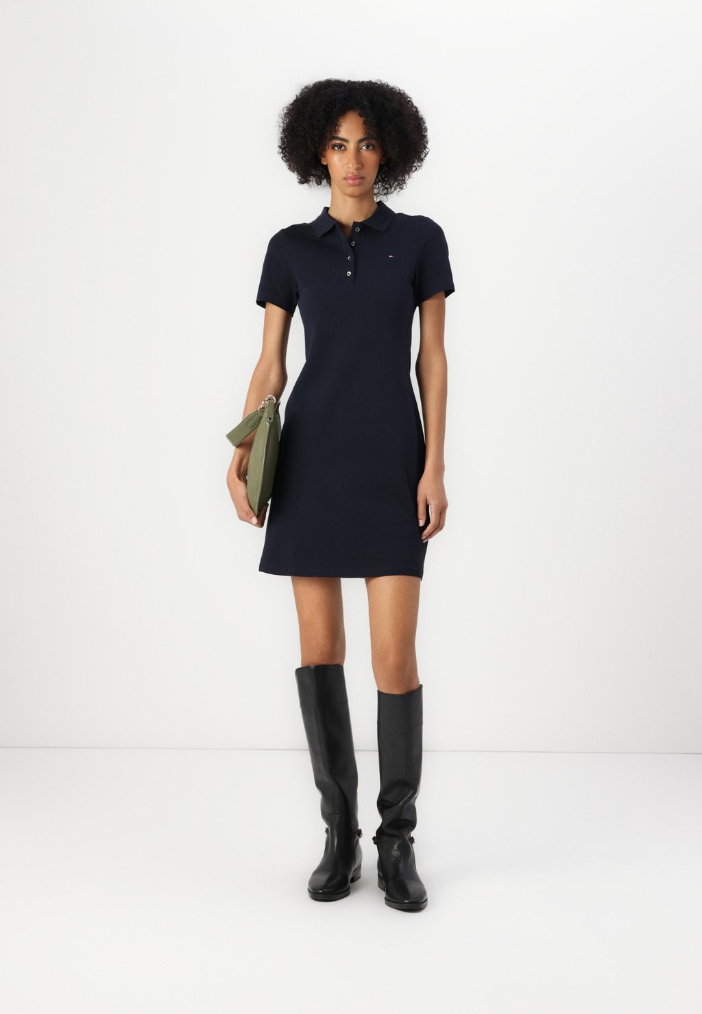 Платье-рубашка SLIM DRESS Tommy Hilfiger, темно-синий — фото 2