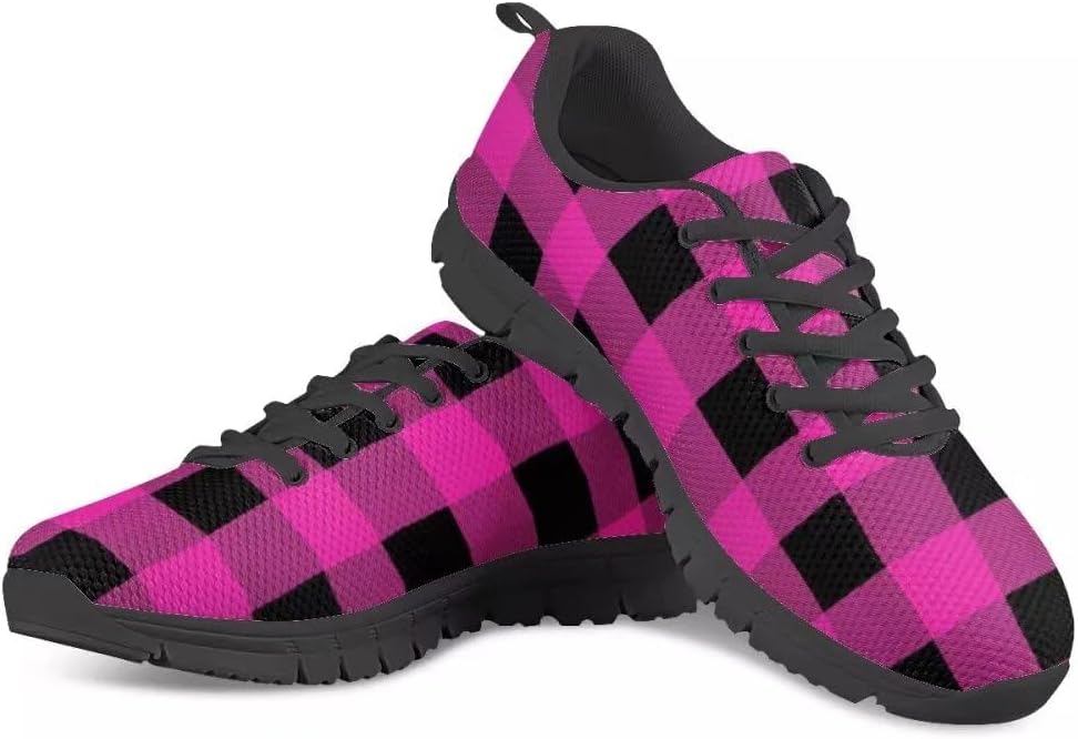 

Кроссовки PinUp Angel Buffalo Plaid легкие дышащие спортивные для зала и повседневной носки, розовый