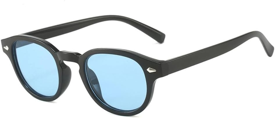 

Солнцезащитные очки UV400 с овальными заклепками и прозрачными градиентными линзами для женщин и мужчин, для бега и занятий спортом на открытом воздухе UYPTK, Black Blue