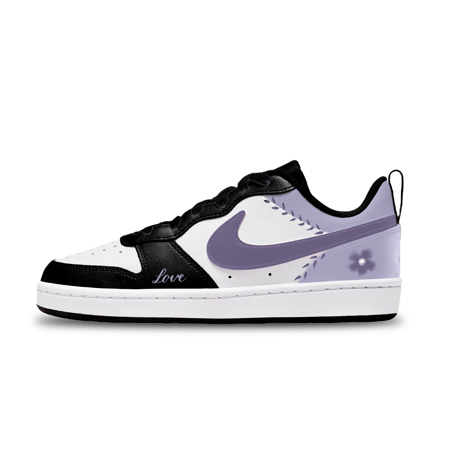

Court Borough Wisteria устойчивые к истиранию низкие детские скейтбординг кроссовки Unisex Nike, белый