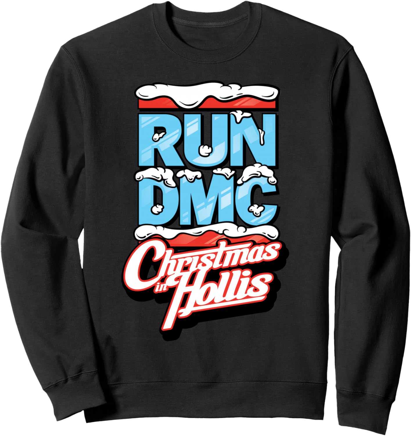 

Официальная рождественская толстовка Run DMC Christmas In Hollis Snow, черный