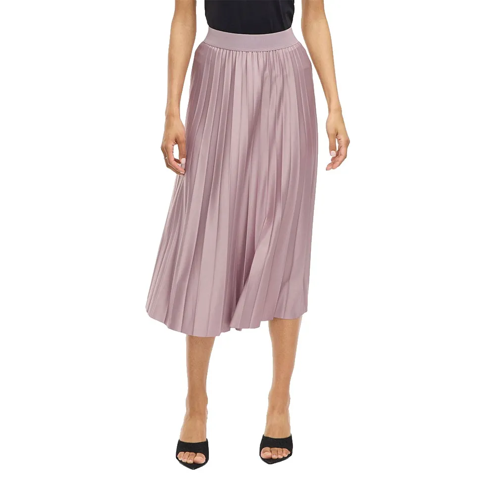 

Юбка Vila Nitban midi skirt, розовый