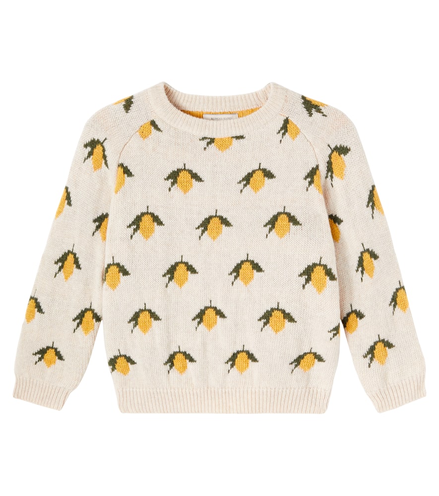 

Свитер Belou с интарсией Konges Sløjd, Lemon