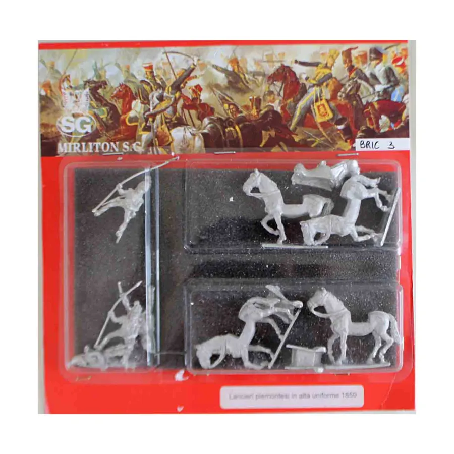 

Пьемонтские уланы с командованием в отличной форме – галопом, Historical Miniatures - Italian Independence Wars - (28mm) (Mirliton SG)