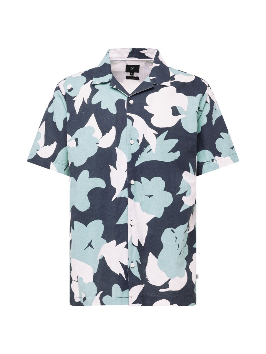 

Повседневная рубашка QS Comfort fit Button Up Shirt, цвет navy/sky blue