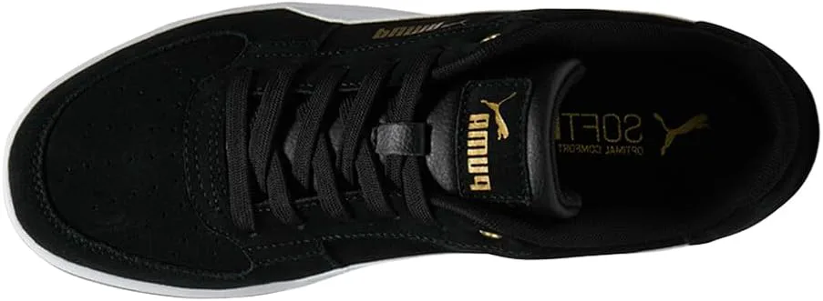Мужские кроссовки PUMA Caven 2.0 из цельной замши с шнуровкой, повседневные - черные, черный — фото 4