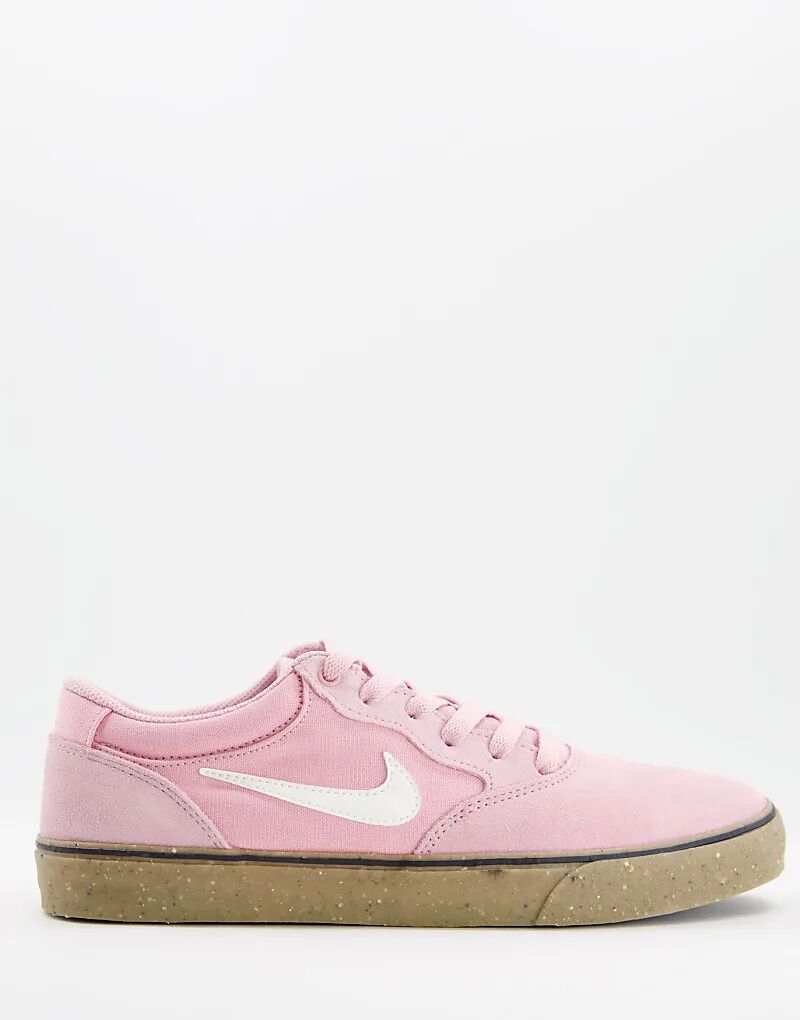 

Кроссовки Chron 2 розового цвета с резиновой подошвой Nike SB