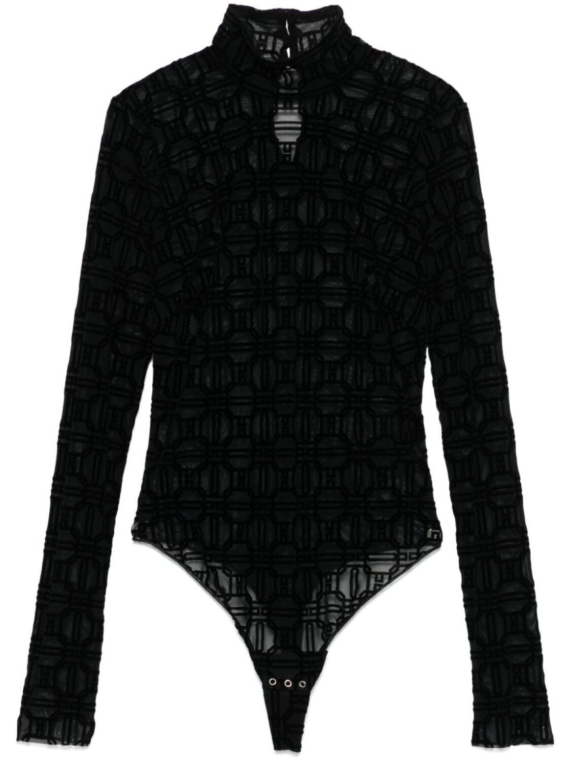 

Elisabetta Franchi боди из тюля, черный