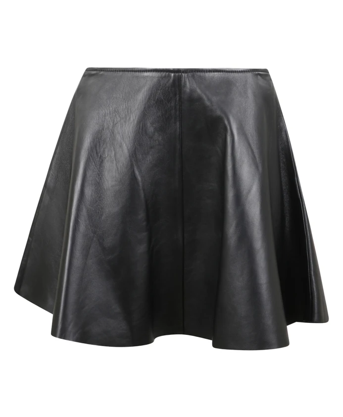 

Кожаная мини-юбка А-силуэта Haikure, черный