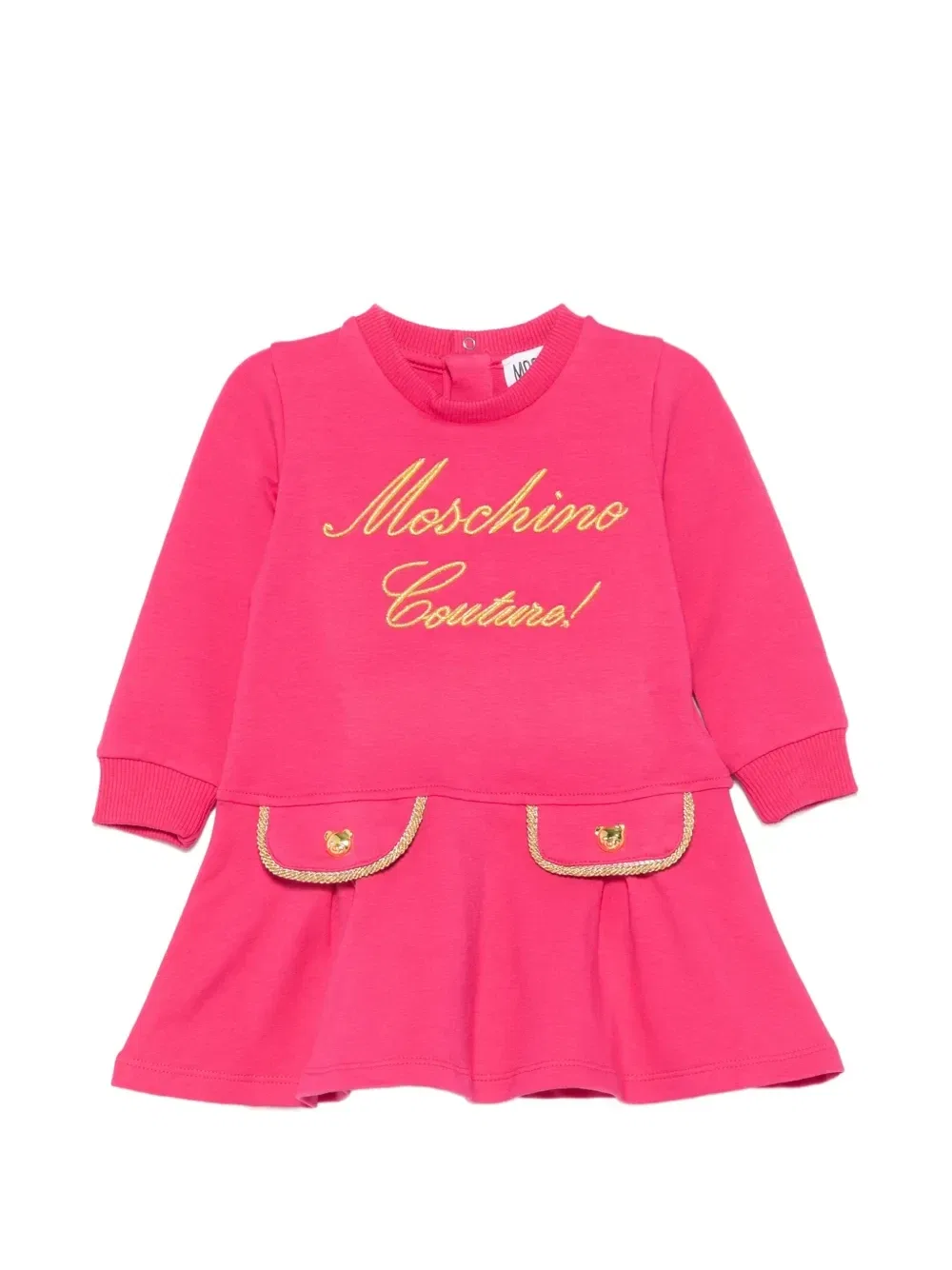 Платье с вы Moschino Kids, розовый