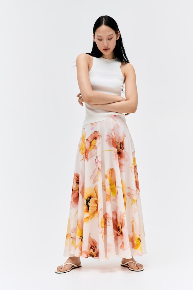 

Объемная юбка макси H&M, мультиколор