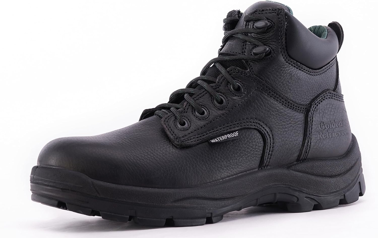 

Мужские ботинки Golden Retriever с стальным носком, 6'', водонепроницаемые, устойчивые к скольжению и маслу, с подкладкой Coolmax, удобные, соответствуют стандартам ASTM F2413-18 EH G6755-G6955, черный