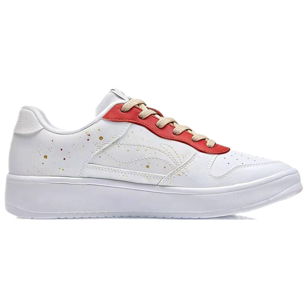 Кроссовки Li-Ning Floating Boat износостойкие и легкие низкие для скейтбординга мужские белые красные — фото 4