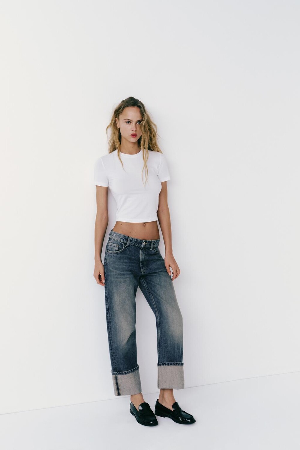 

Футболка с коротким рукавом ZARA, белый