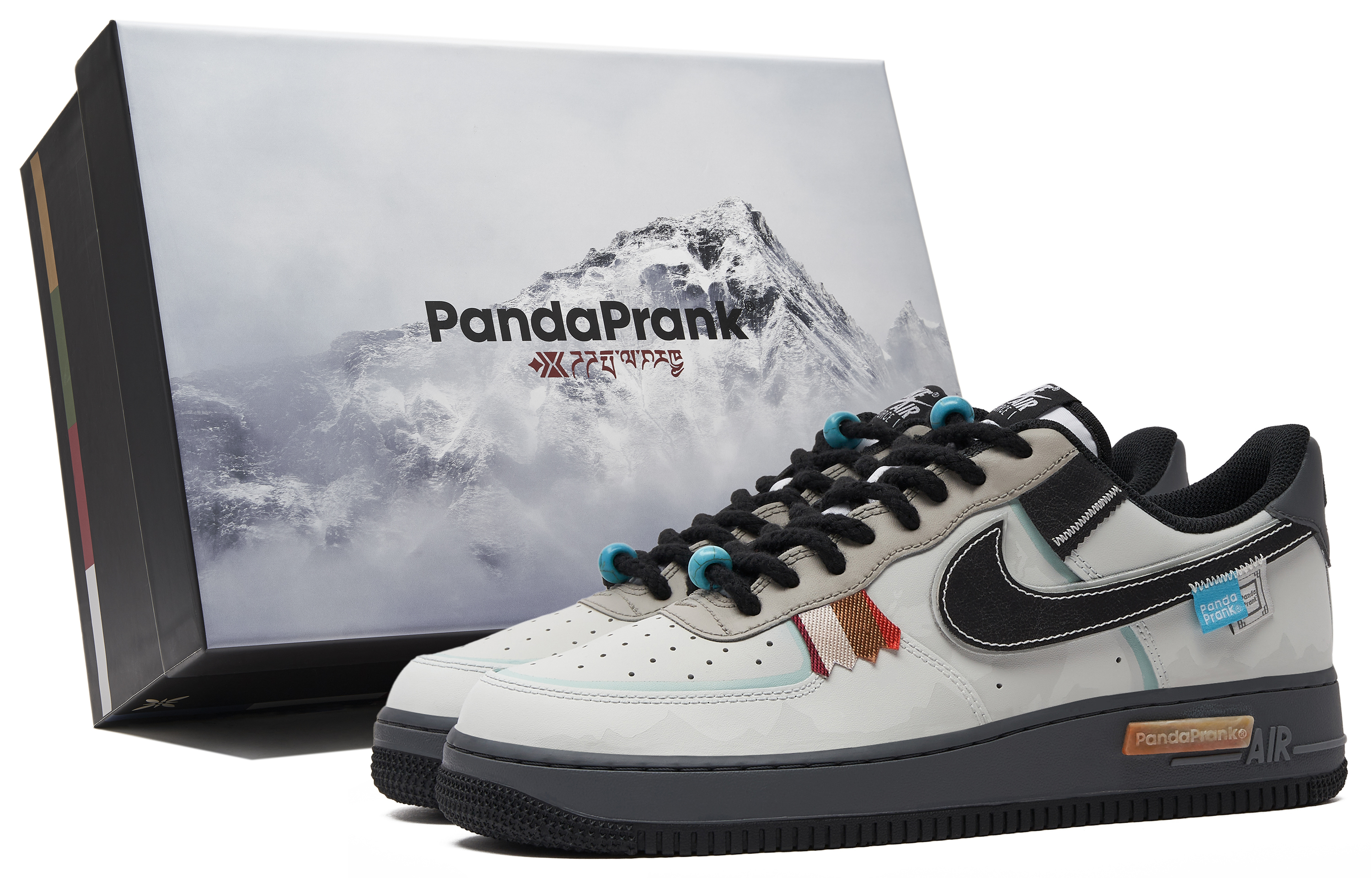 Nike Кроссовки для скейтбординга Air Force 1 с низким верхом, износостойкие и нескользящие, унисекс, синие, белые, черные