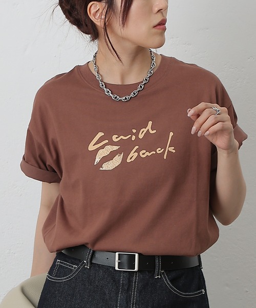 

COLONY 2139 Футболка с принтом, бренд COLONY, цвет коричневый