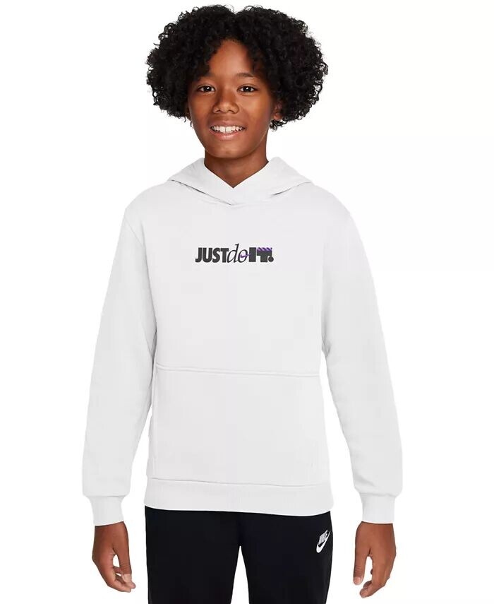 

Толстовка с капюшоном Big Kids Sportswear Club из флиса Nike, мультиколор