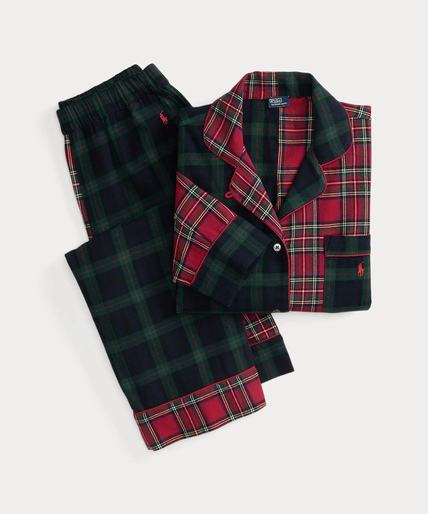 Пижамный комплект в клетку с длинными рукавами Polo Ralph Lauren, 600 Red — фото 2