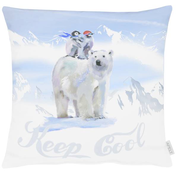 

Декоративная подушка Apelt Felix, 45x10x45 см цвет weiß/hellblau