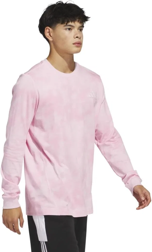 Футболка Adidas Men's Tech с длинным рукавом, Clear Pink/Light Pink, 3X-Large — фото 3
