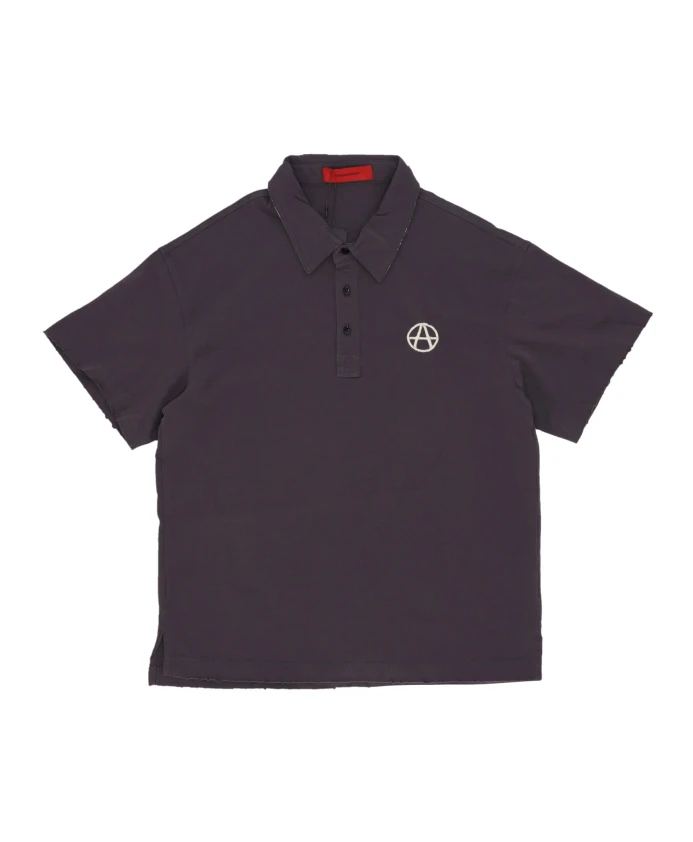 

Темно-Серая футболка-поло с 3D-логотипом Acupuncture, серый