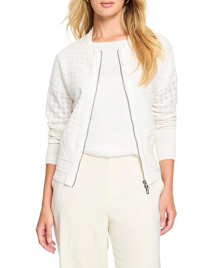 

Свитер NIC+ZOE Sheer Stitch Cardigan, цвет Classic Cream