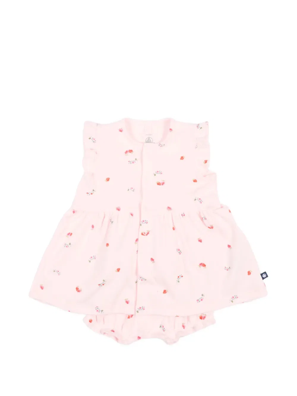 Платья с цветочным принтом (комплект из трех штук) Petit Bateau, розовый — фото 2