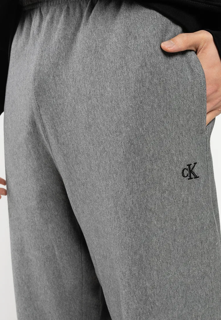 Тренировочные брюки, махровая ткань, Calvin Klein Jeans, серый — фото 3