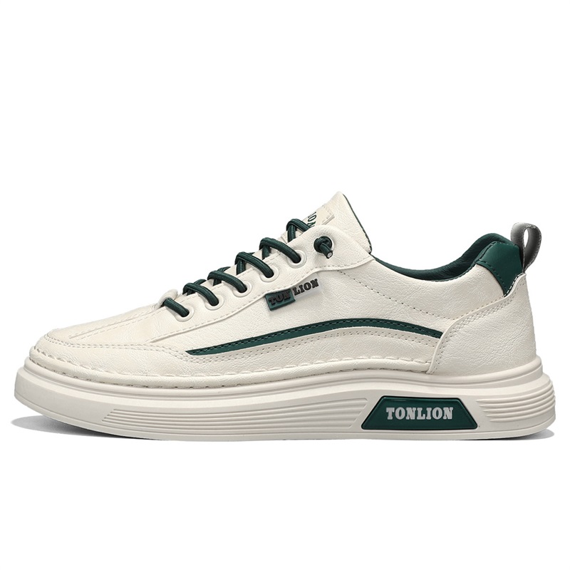 

Кроссовки Low Top Skateboard Shoes Men's Tonlion, Beige Green[Fleece-Lined]