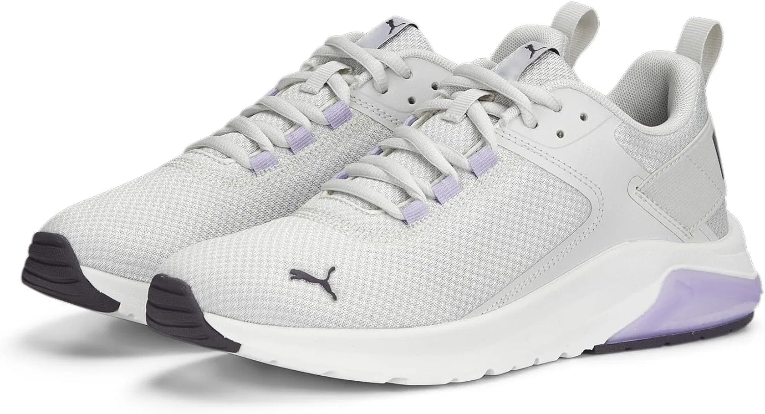 Кроссовки PUMA Unisex Electron E, Feather Gray Purple Charcoal Vivid Violet — фото 2