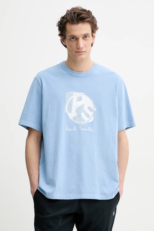 

Хлопковая футболка Ps Paul Smith, синий