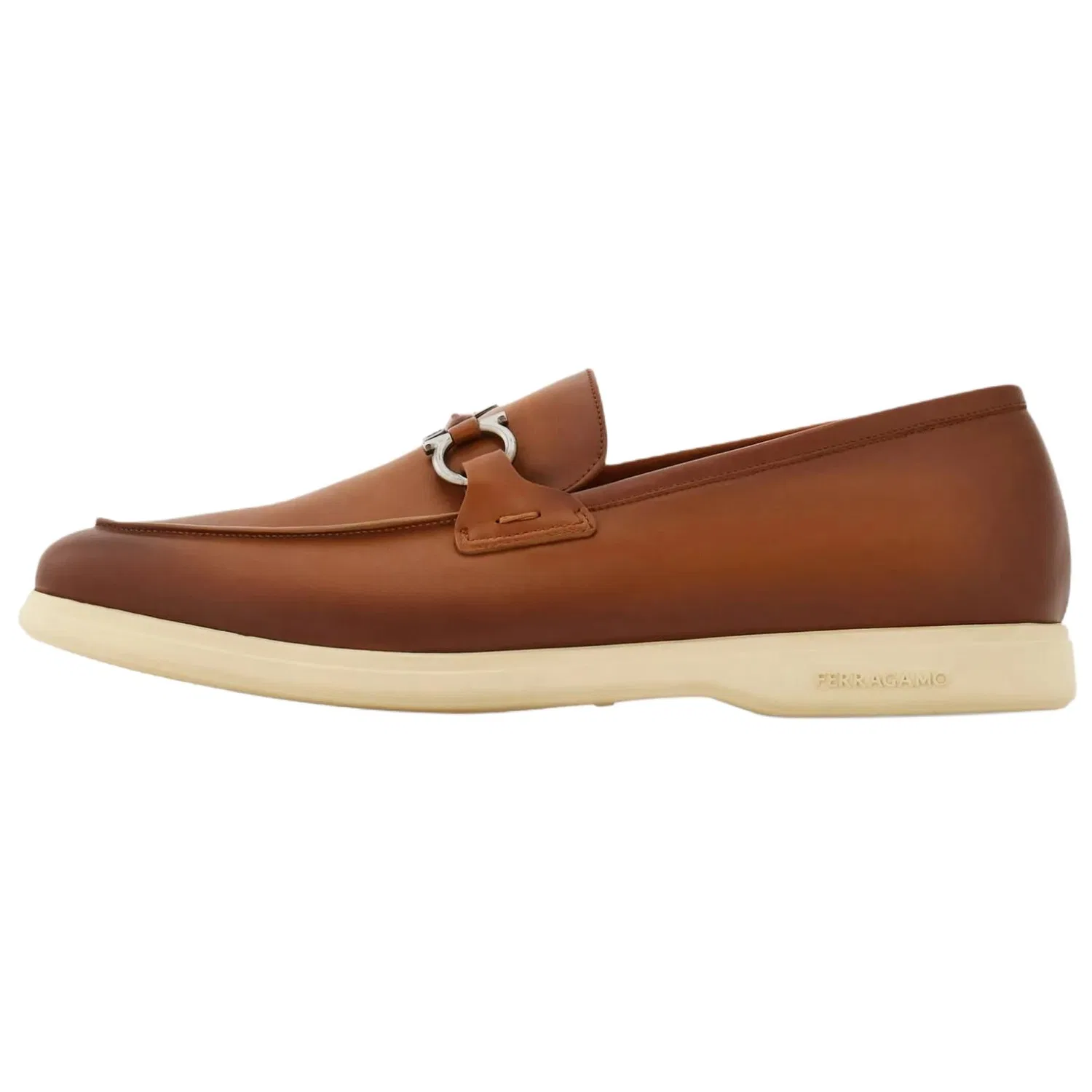Лоферы Gancini Ferragamo с коробкой коричневые