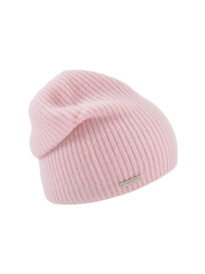 

Seeberger Розовая вязаная шапка