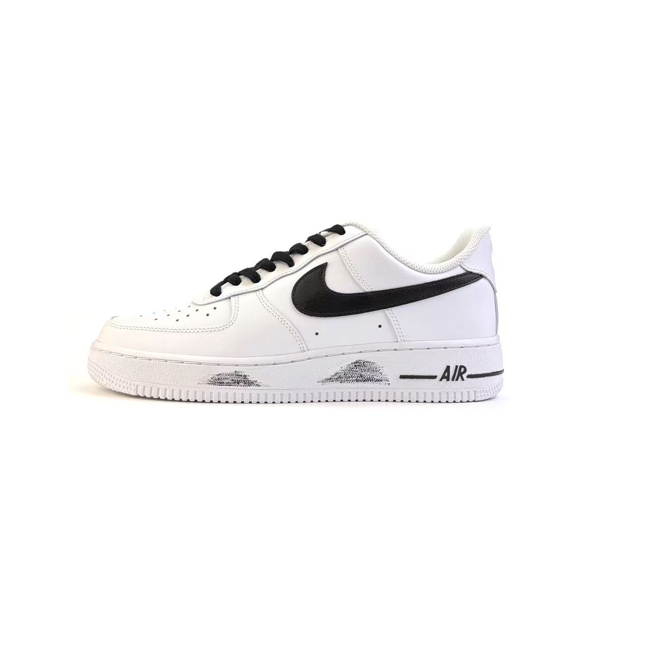 

Nike Кроссовки Air Force 1 Eye Of The Sky, износостойкие, низкие, для скейтбординга, унисекс, черный с белыми