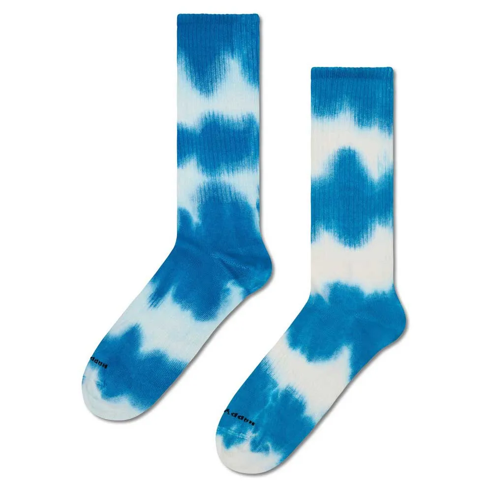 

Носки Happy Tie-dye stripe sneaker crew, синий
