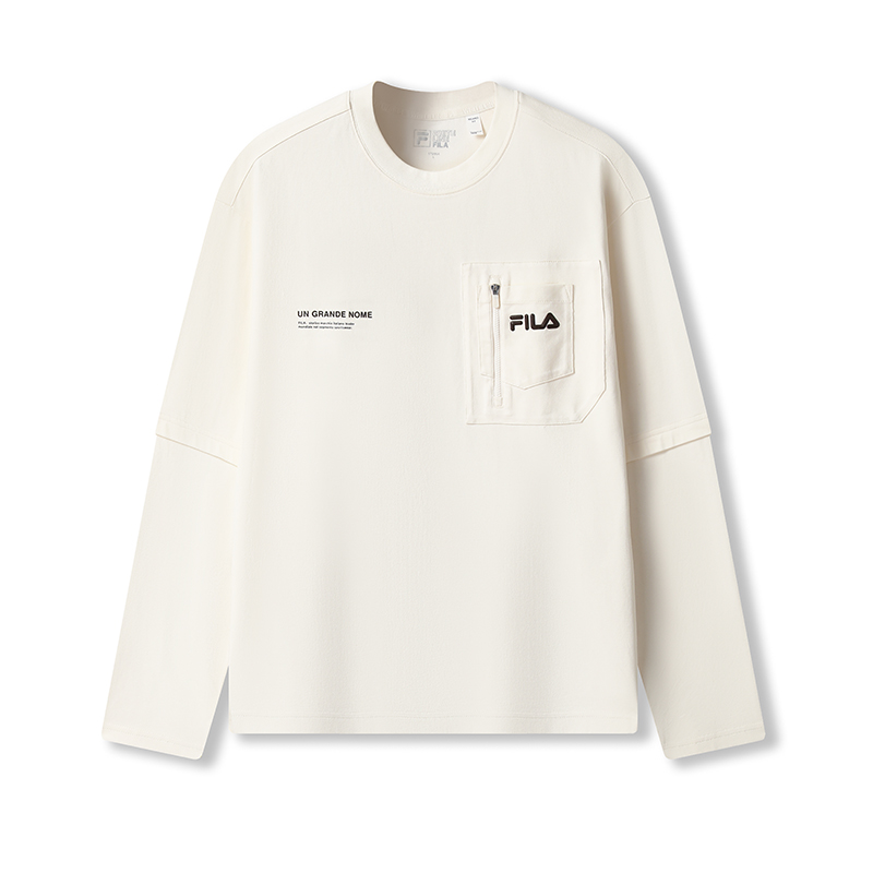 

FILA Футболка мужская Pudding Cream White IV, Белый, FILA Футболка мужская Pudding Cream White IV